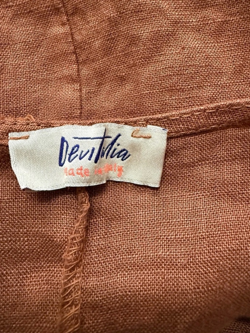 DEVITALIA Linen Ruffle Top Tunic, One Size - Picture 3 of 6